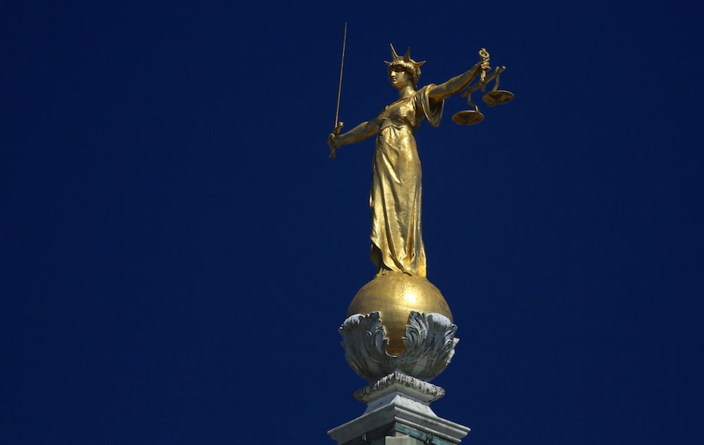 Scales of justice old bailey