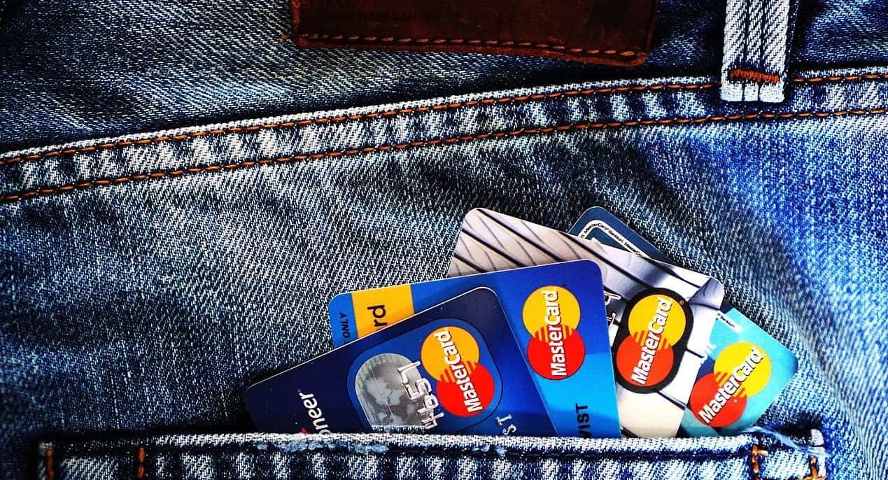 credit cards in back pocket of jeans