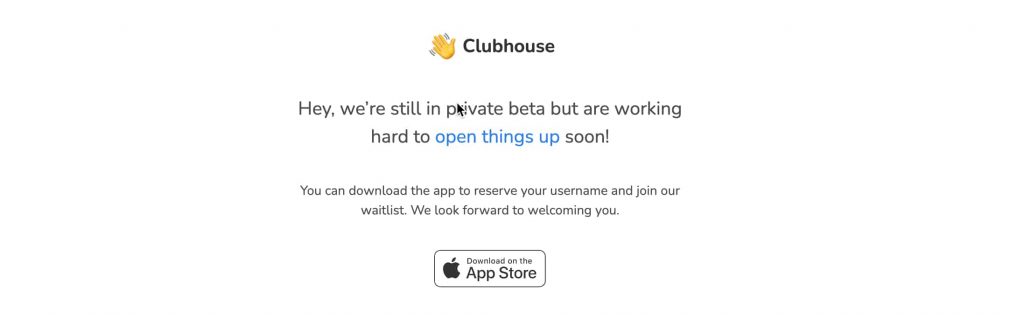 Clubhouse login